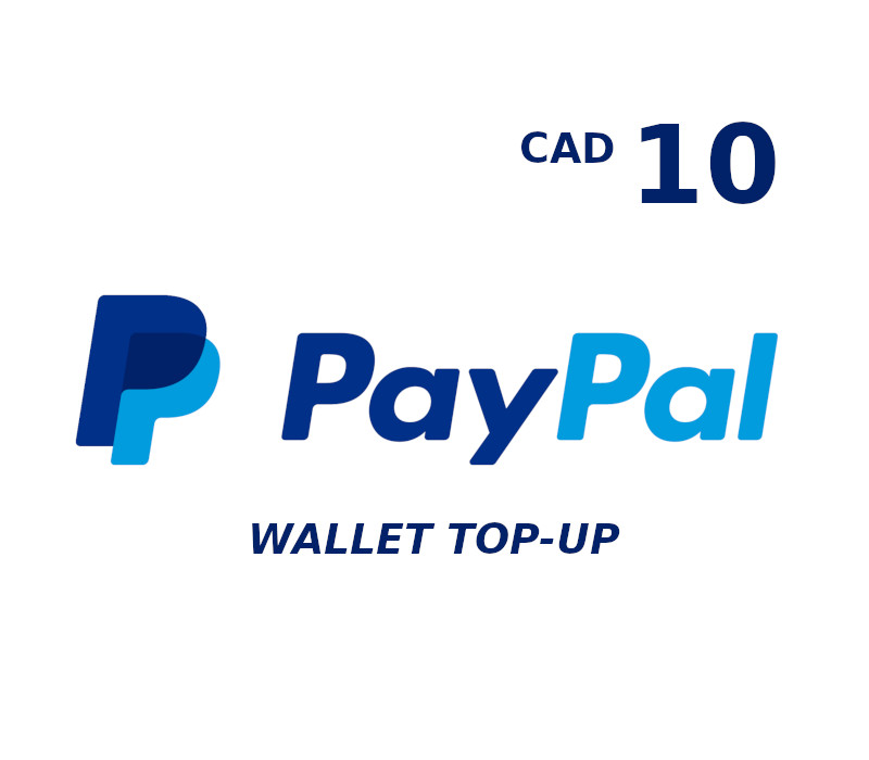 PayPal Wallet 10 CAD Top Up cover art