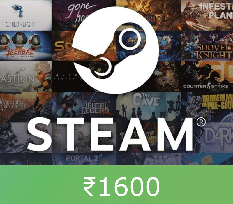 Steam Gift Card ₹1600 INR cover art
