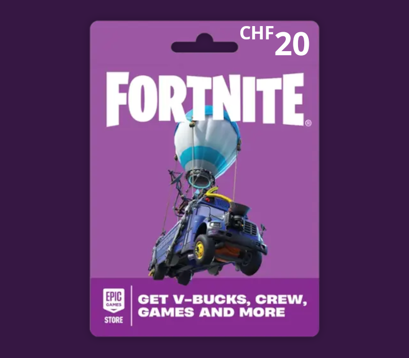 Fortnite CHF 20 PC Epic Games Gift Card CH cover art