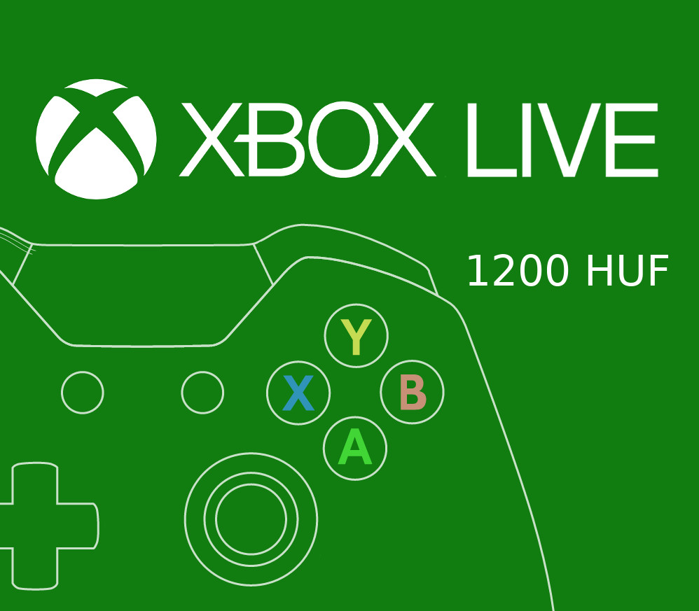 XBOX Live 1200 HUF Prepaid Card HU cover art