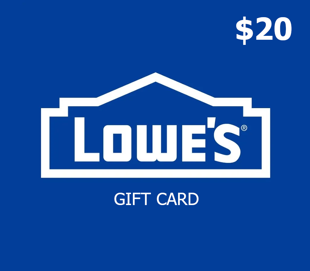 Lowe's $20 Gift Card cover art
