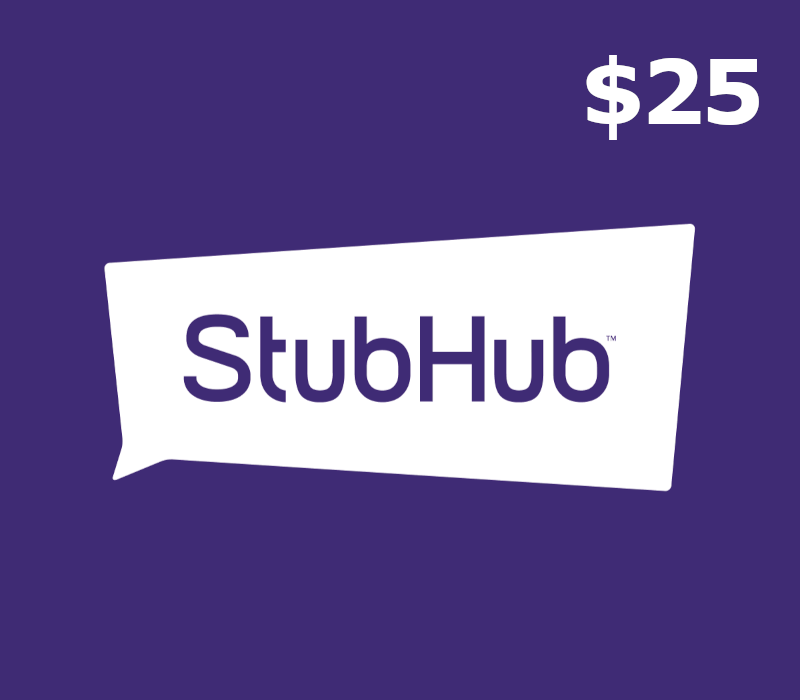 StubHub $25 Gift Card cover art