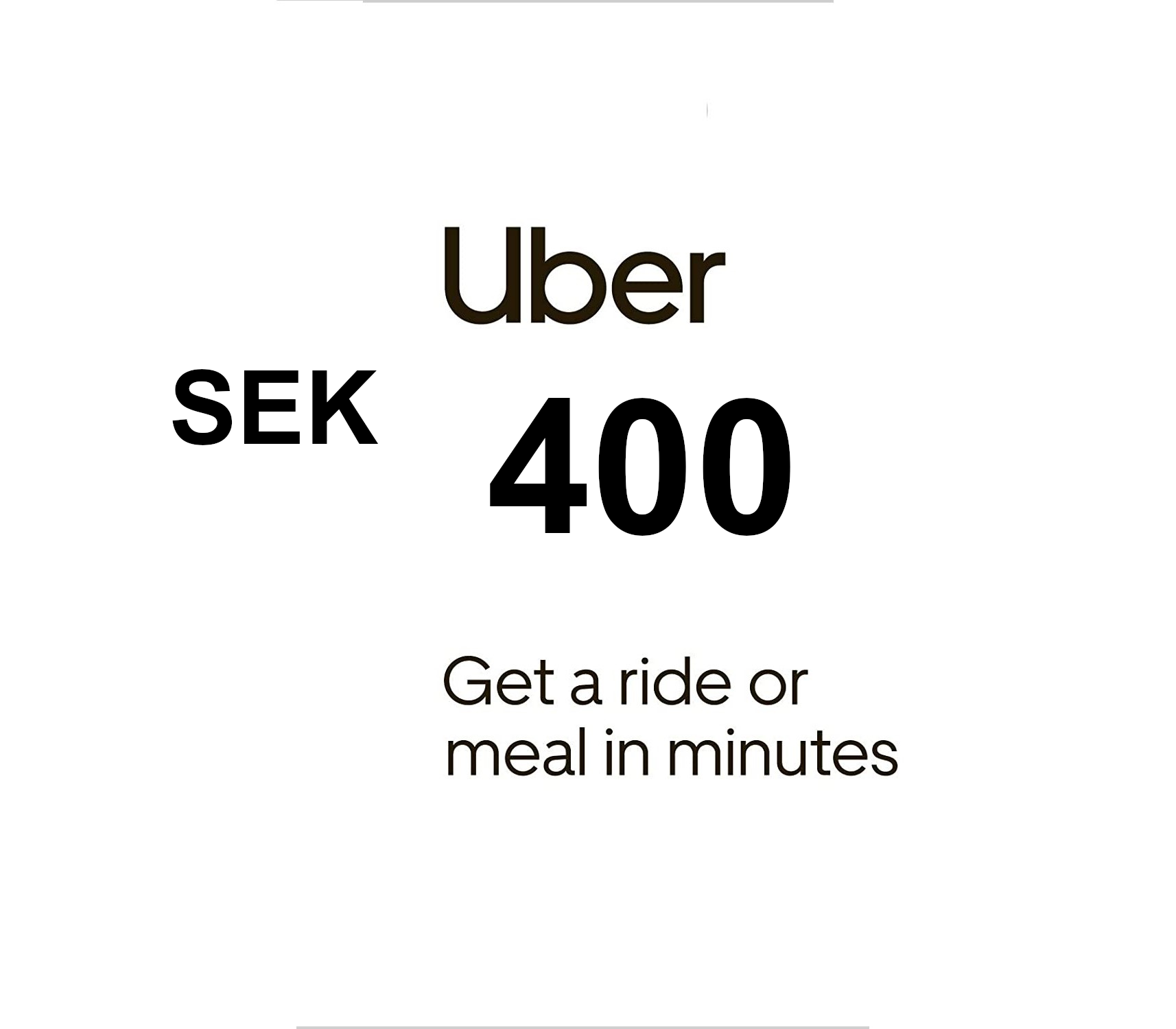 Uber 400 SEK Voucher SE cover art