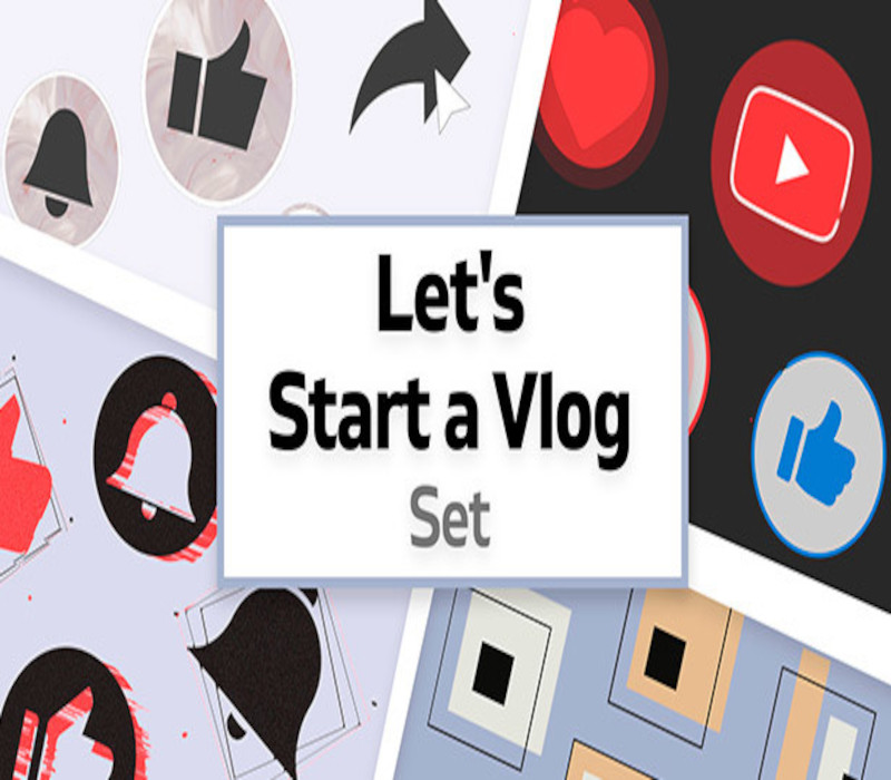 Movavi Video Editor Plus 2022 - Let's Start a Vlog Set DLC cover art