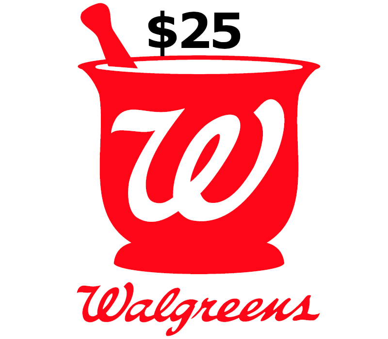 Walgreens USD 25 Gift Card cover art