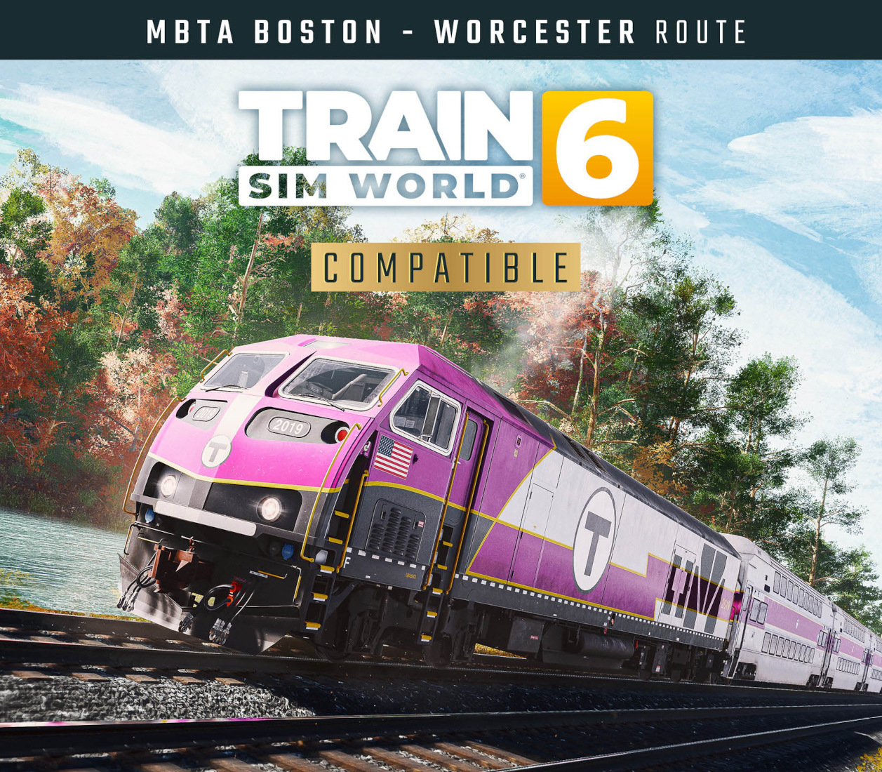 Train Sim World 6: MBTA Commuter: Boston - Framingham/Worcester Line Route Add-On DLC cover art