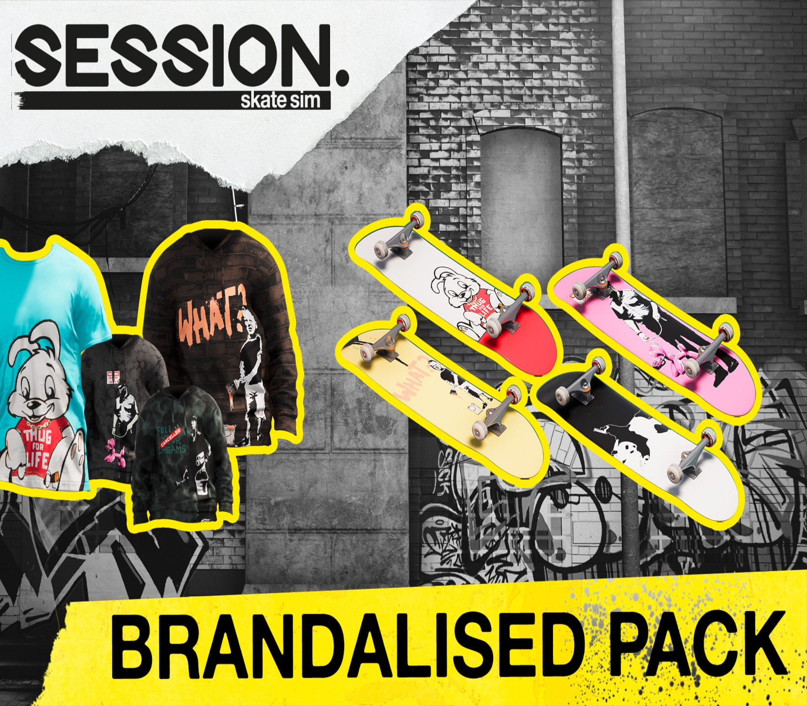 Session: Skate Sim - Brandalised Pack DLC cover art