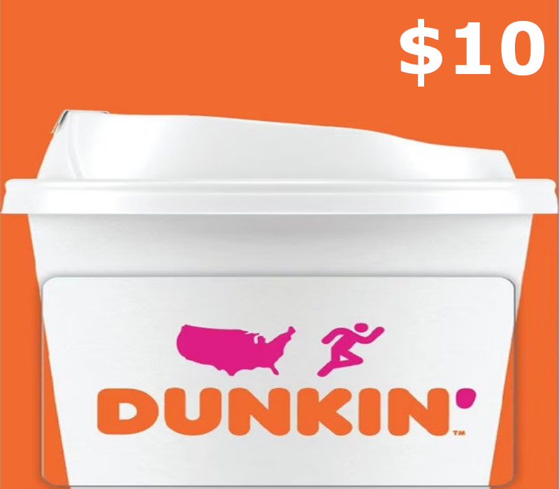 Dunkin Donuts $10 Gift Card cover art
