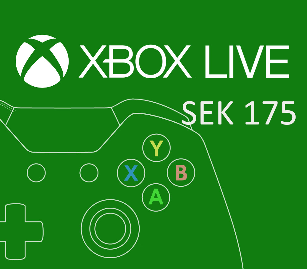 XBOX Live 175 SEK Prepaid Card SE cover art