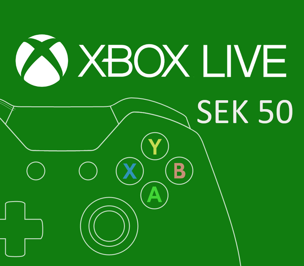 XBOX Live 50 SEK Prepaid Card SE cover art