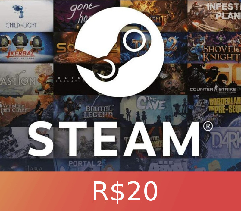Steam Gift Card 20 BRL cover art