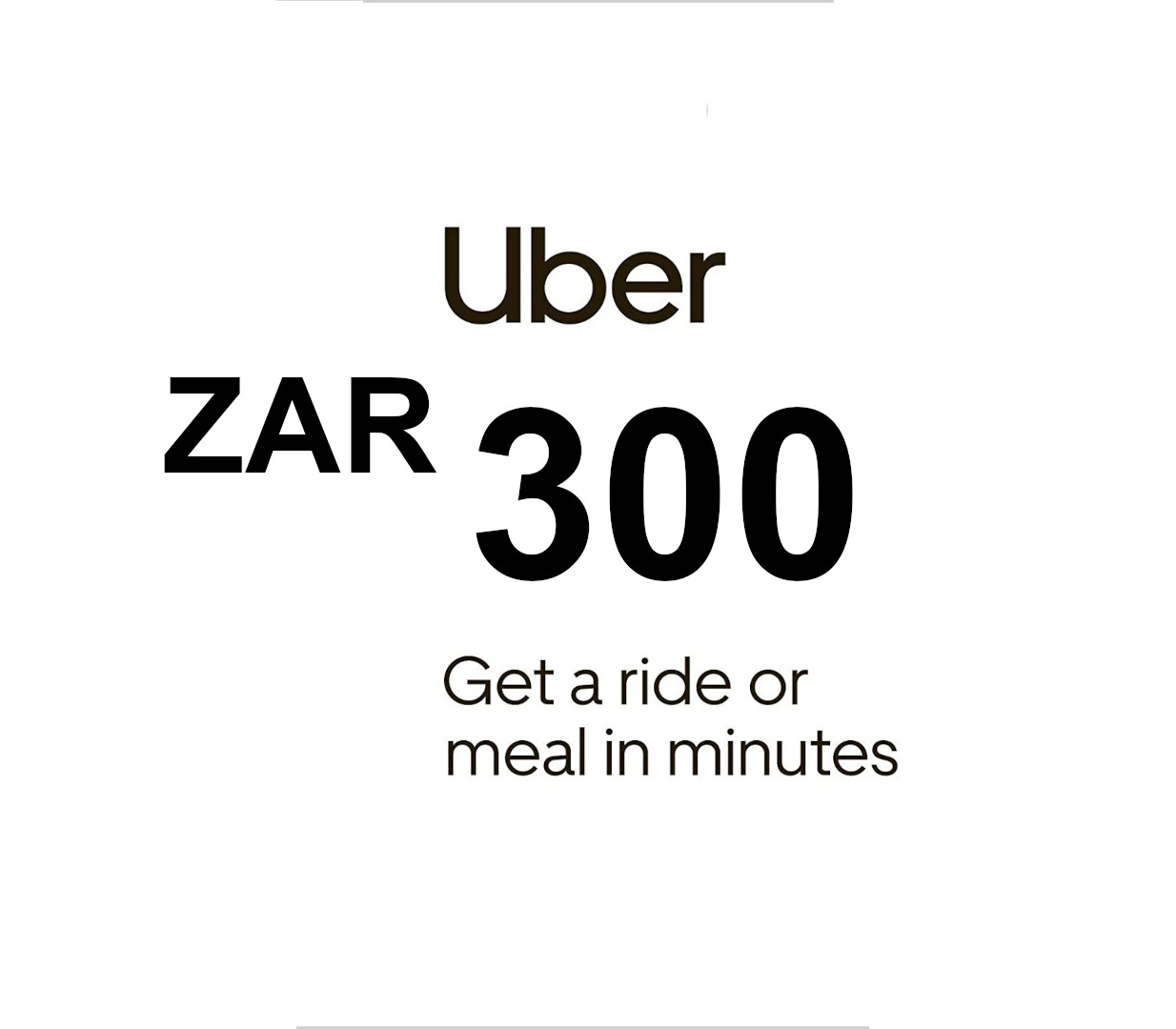 Uber ZAR 300 Voucher cover art