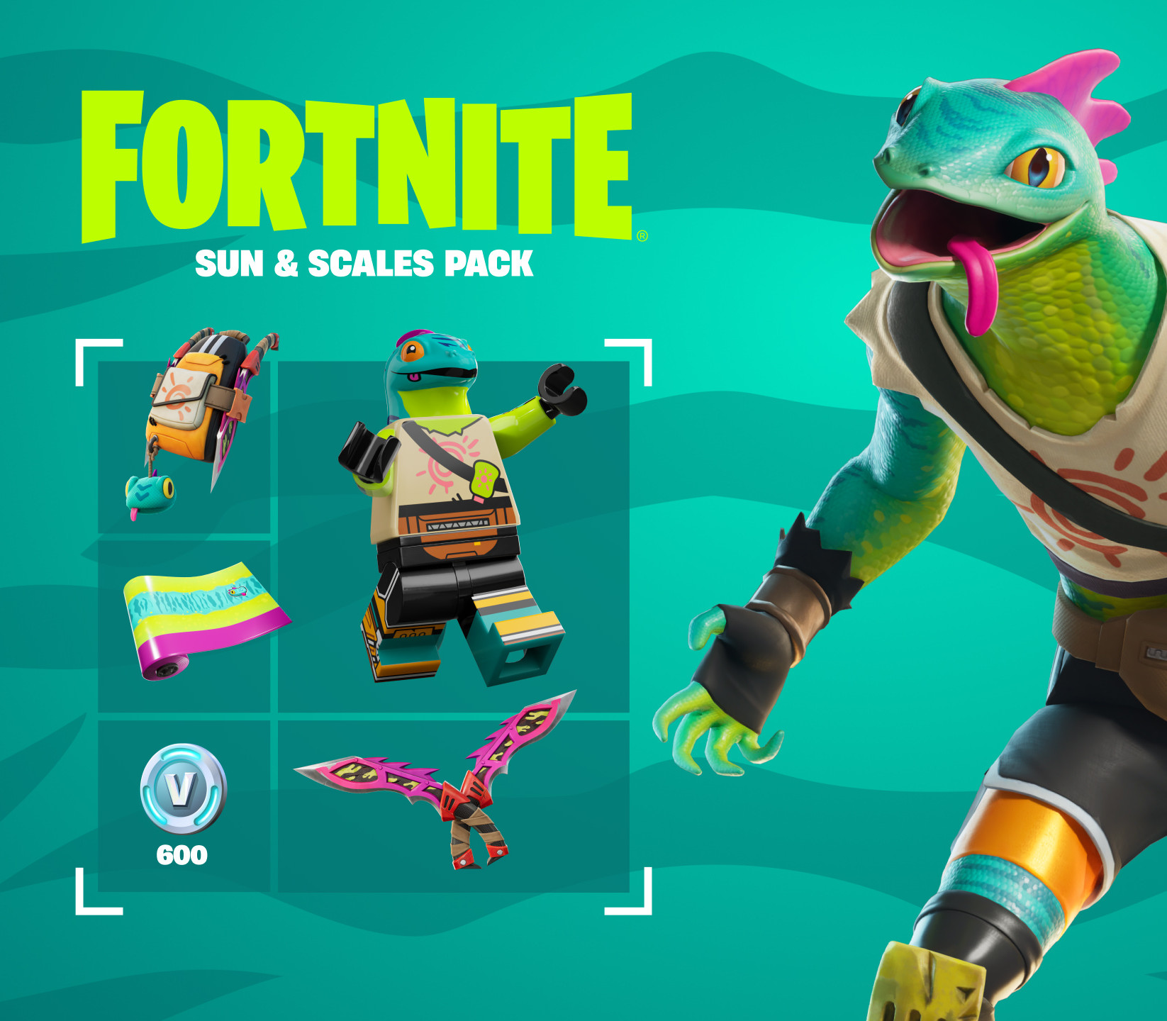 Fortnite - Sun & Scales Pack DLC cover art