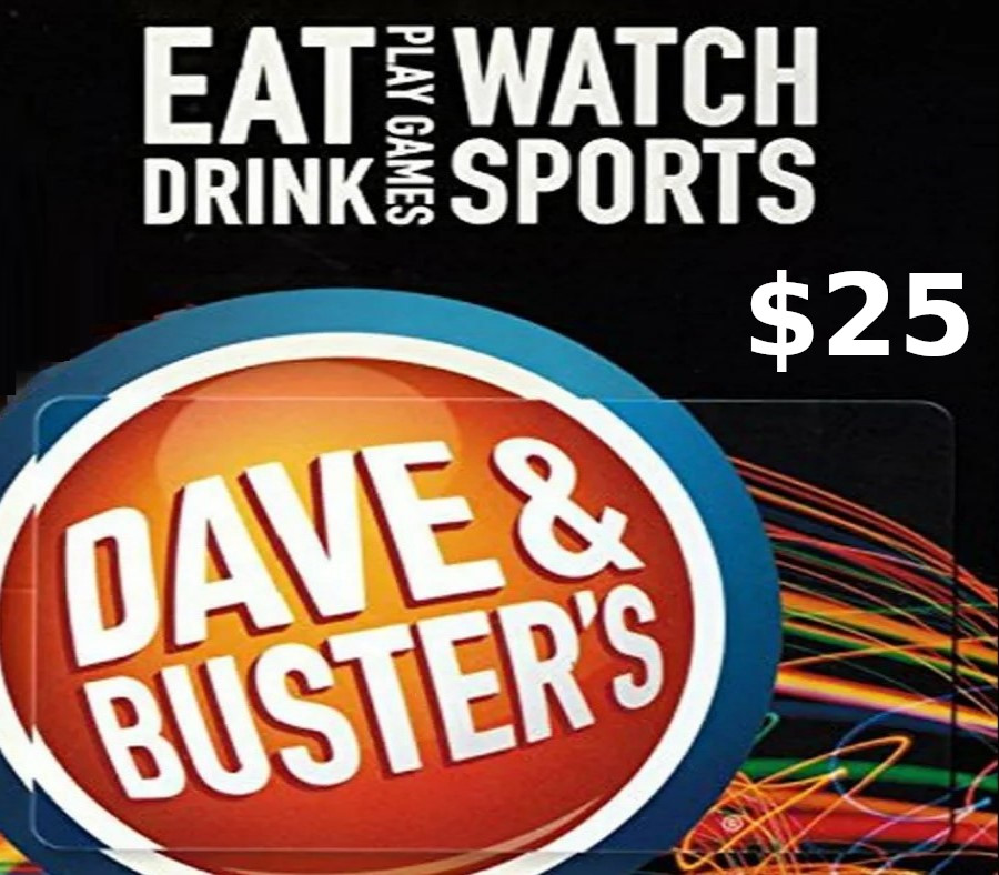 Dave & Buster's $25 Gift Card cover art