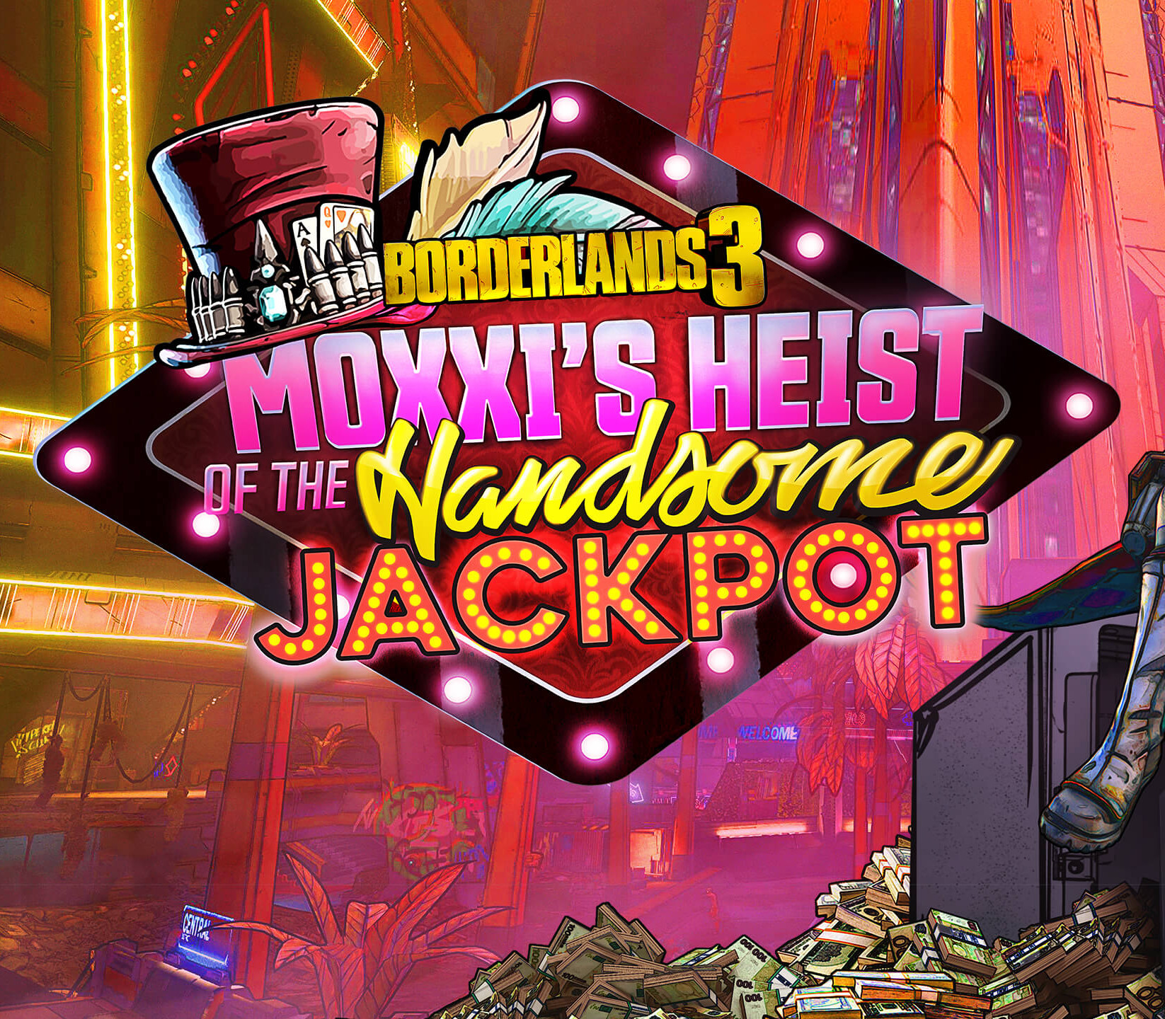 Borderlands 3 - Moxxi's Heist of the Handsome Jackpot DLC cover art