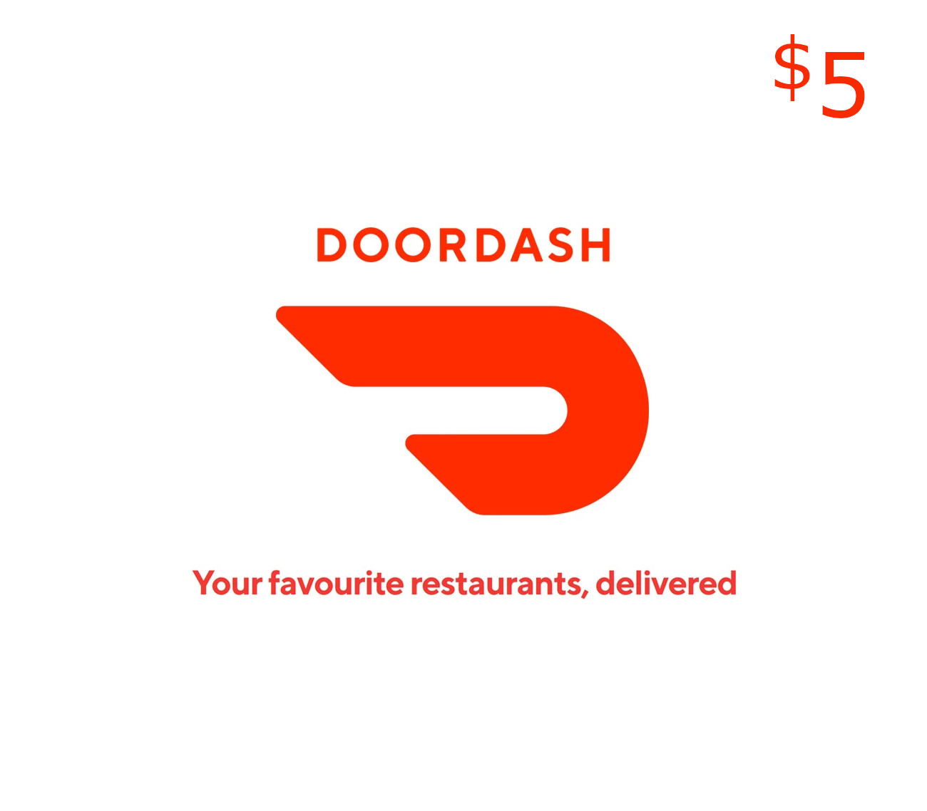 DoorDash USD 5 Gift Card cover art