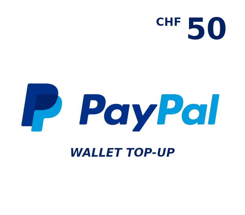 PayPal Wallet CHF 50 Top Up cover art
