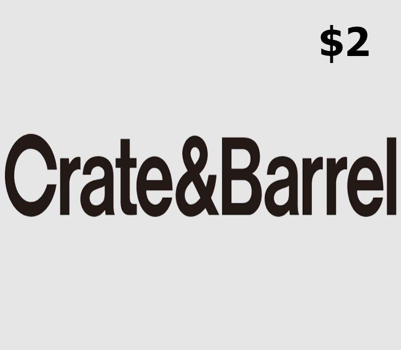 Crate and Barrel $2 Gift Card cover art
