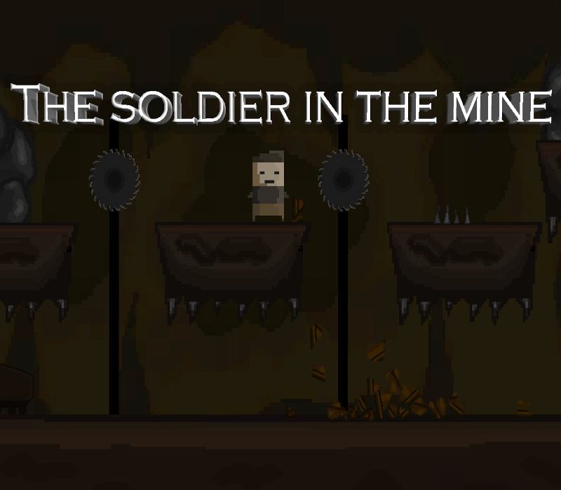 The soldier in the mine cover art