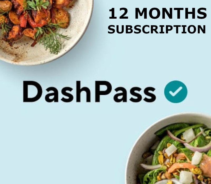 DoorDash DashPass 12 Months Subscription Card cover art
