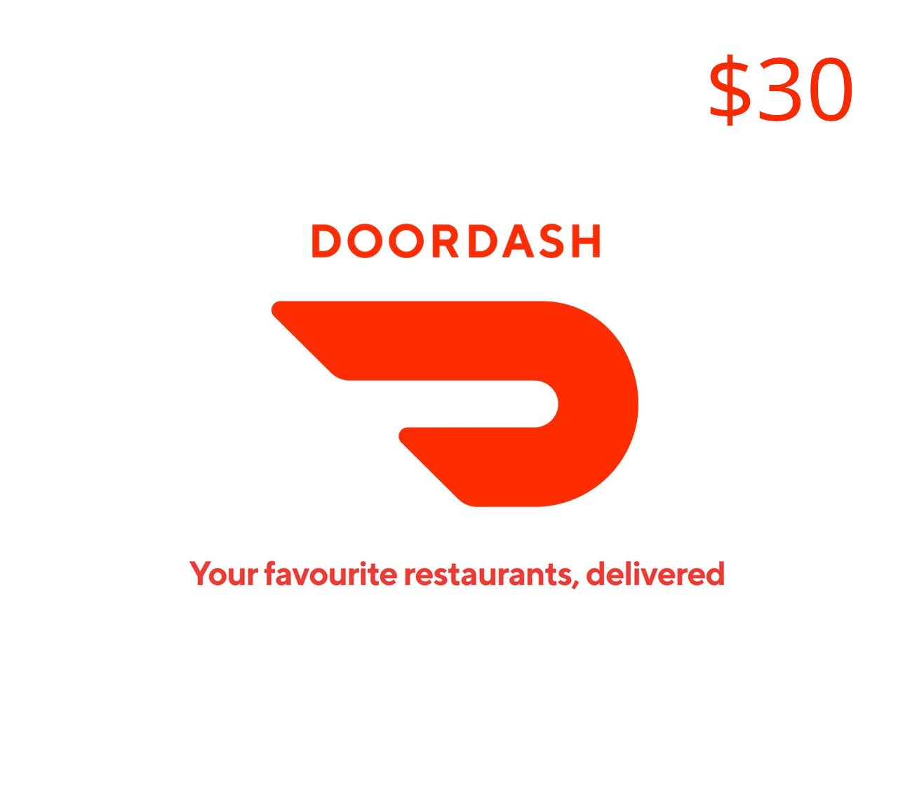 DoorDash $30 Gift Card cover art