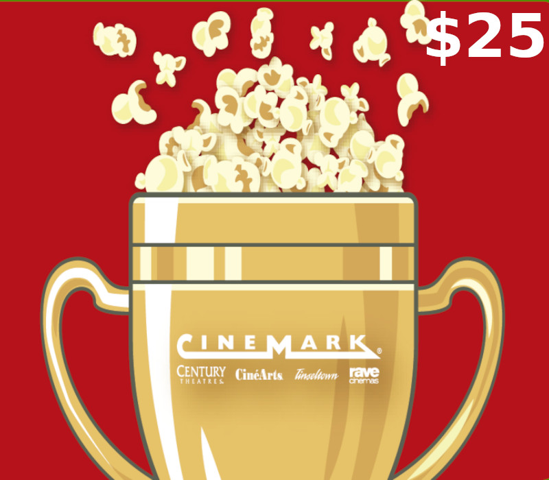 Cinemark Theatres $25 Gift Card cover art