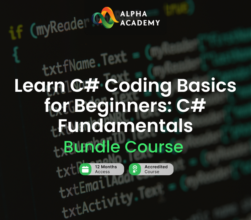 Learn C# Coding Basics for Beginners Online Course Alpha Academy cover art