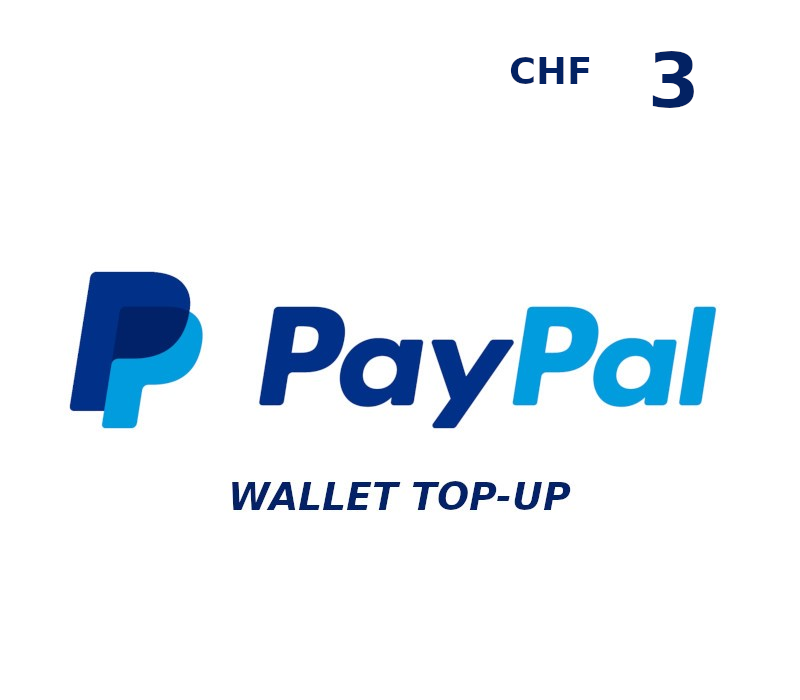 PayPal Wallet CHF 3 Top Up cover art