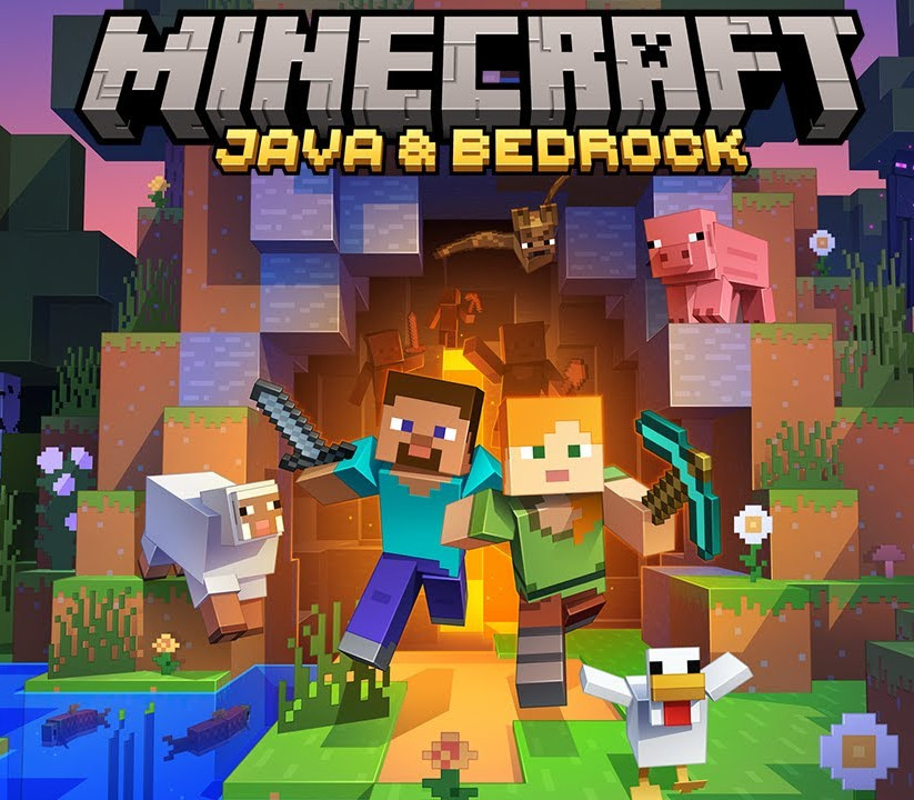 Minecraft: Java & Bedrock Edition DE cover art
