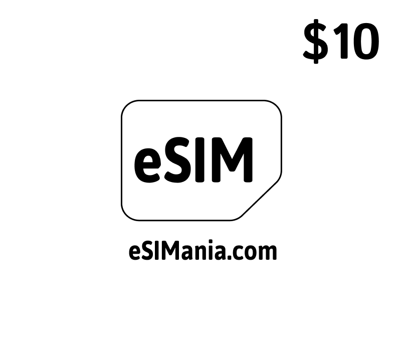 eSIMoney USD 10 eSIMania.com Gift Card cover art