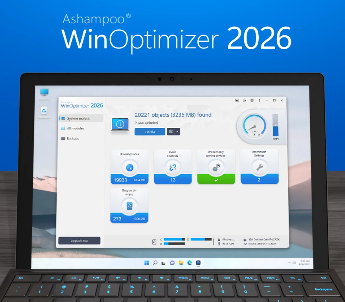Ashampoo WinOptimizer 2026 cover art