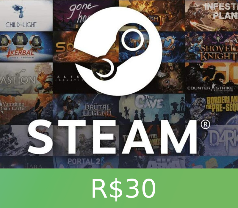 Steam Gift Card 30 BRL cover art