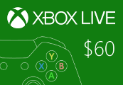 XBOX Live $60 Prepaid Card cover art