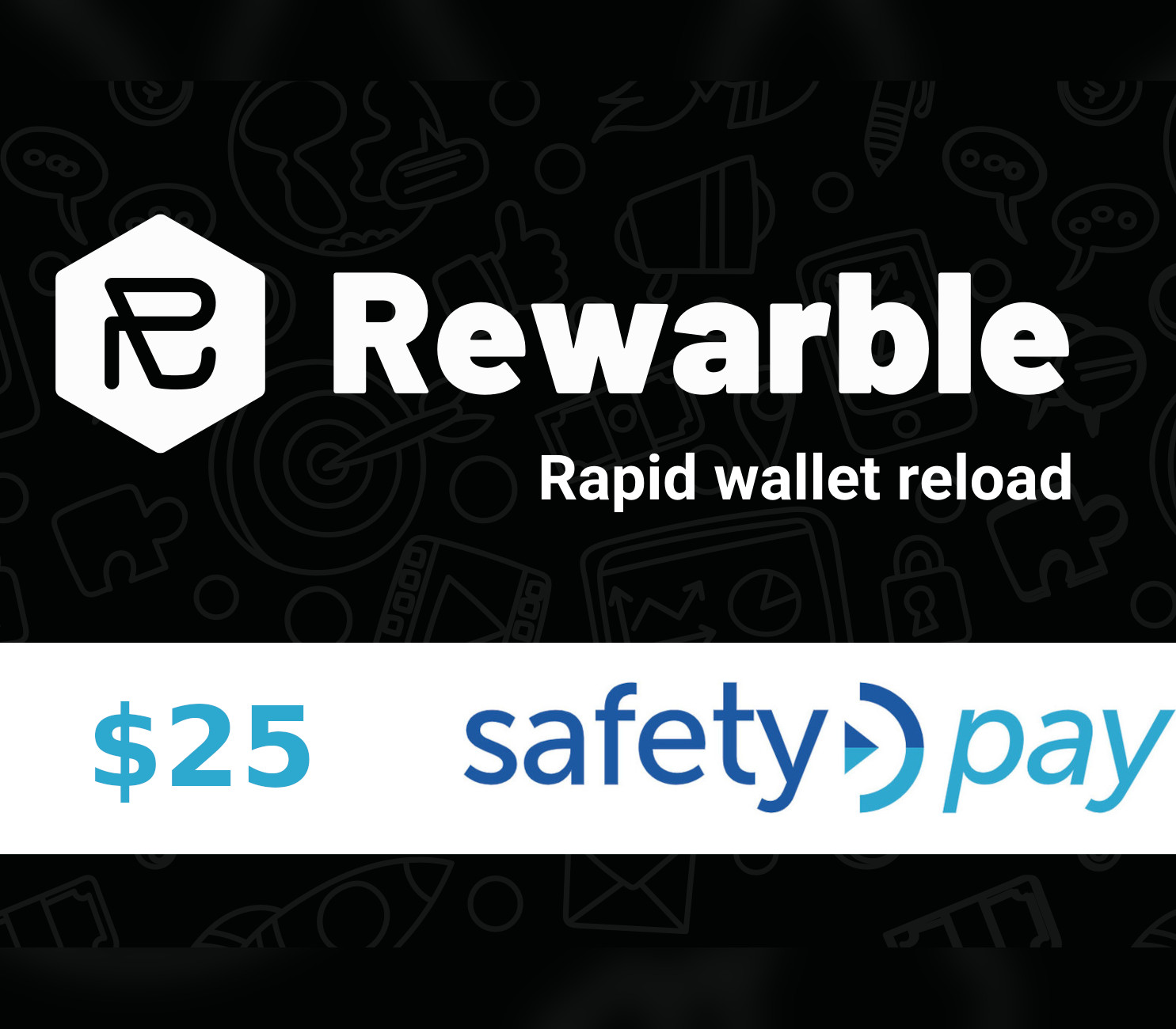 Rewarble SafetyPay $25 Gift Card cover art