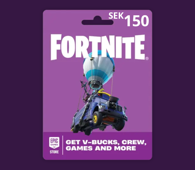 Fortnite SEK 150 PC Epic Games Gift Card SE cover art