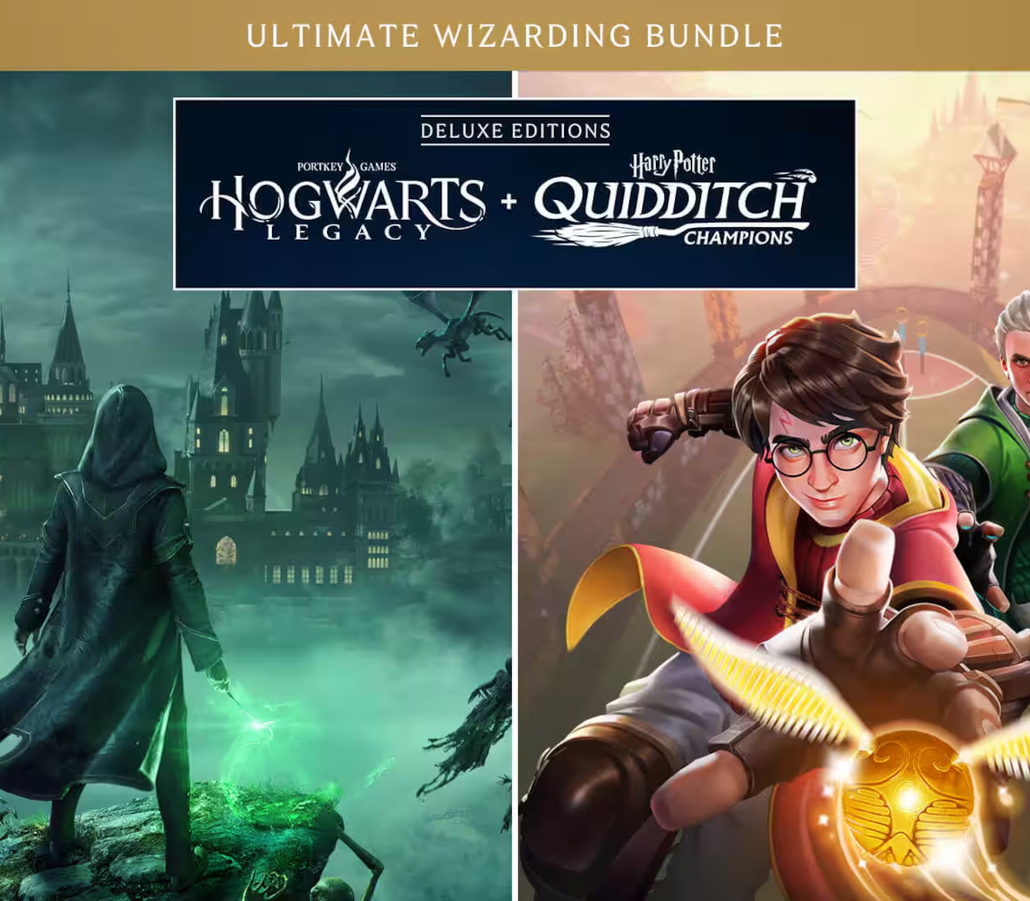 Hogwarts Legacy + Harry Potter: Quidditch Champions Deluxe Editions Bundle cover art