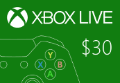 XBOX Live $30 Prepaid Card cover art