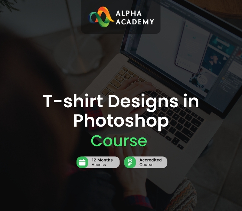 T-shirt Designs in Photoshop Alpha Academy cover art
