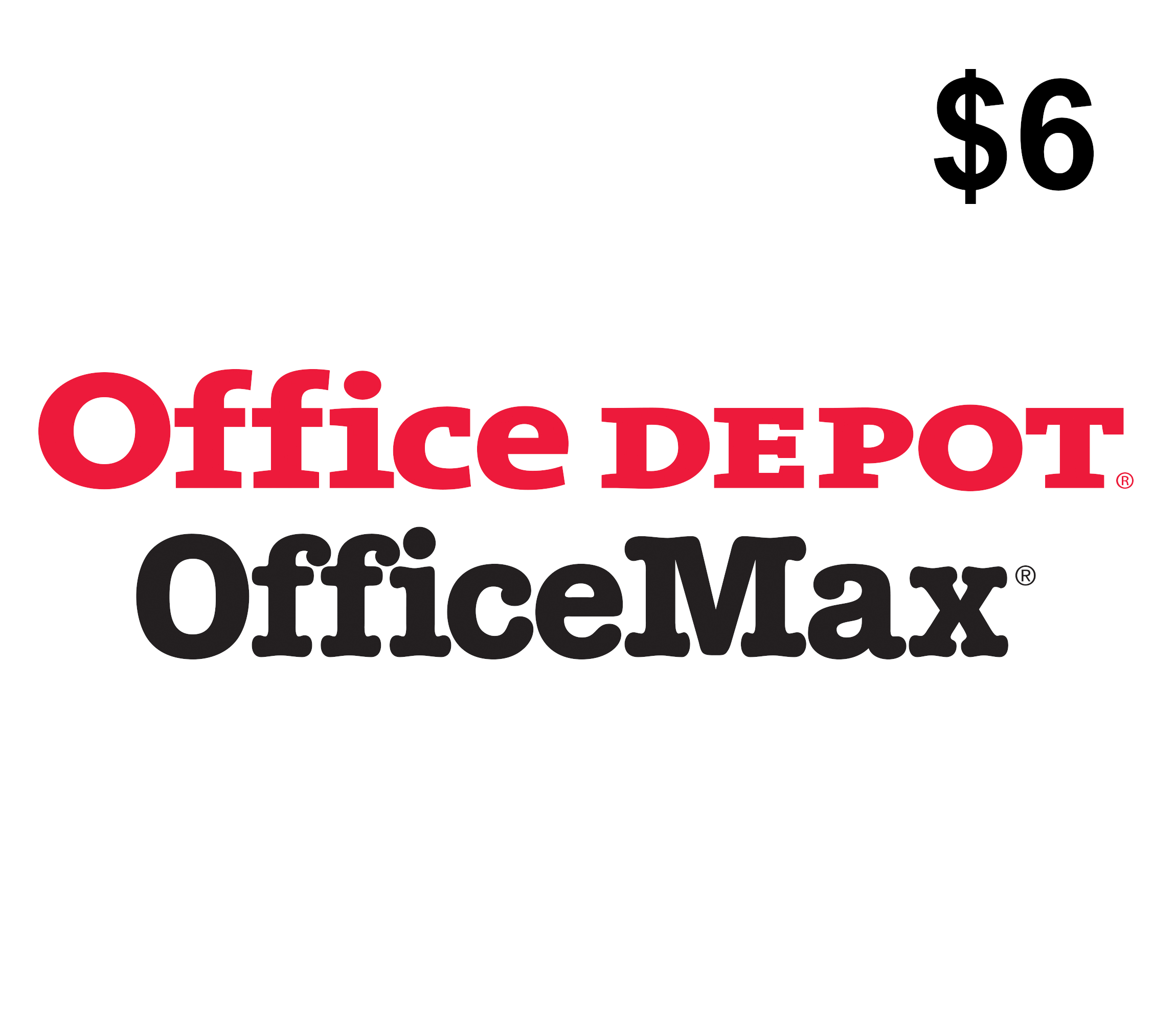 Office Depot $6 Gift Card cover art