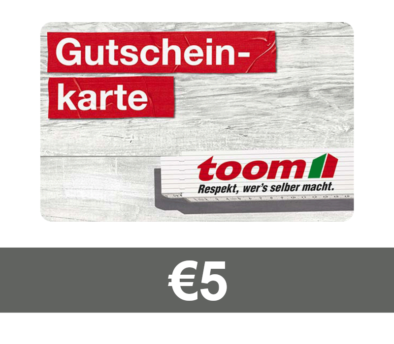TOOM Baumarkt €5 Gift Card DE cover art