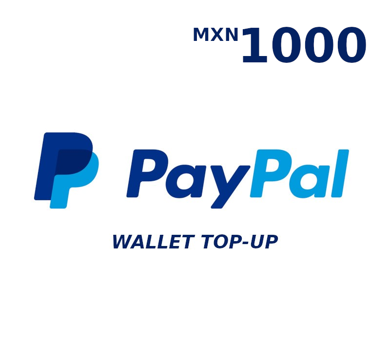 PayPal Wallet MXN 1000 Top Up cover art