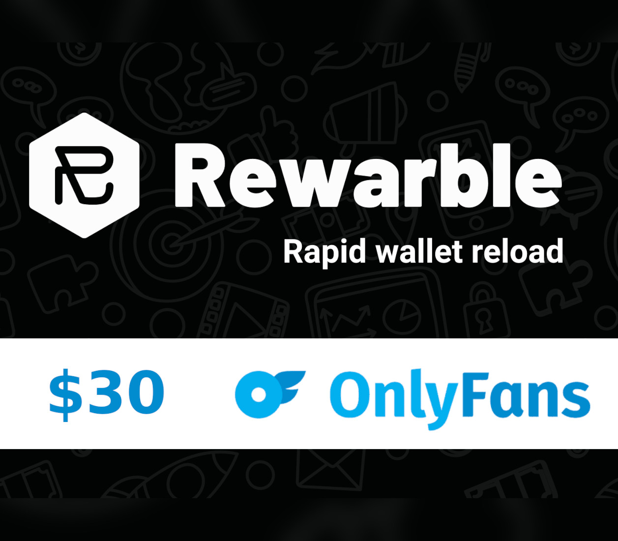 Rewarble OnlyFans $30 Gift Card cover art