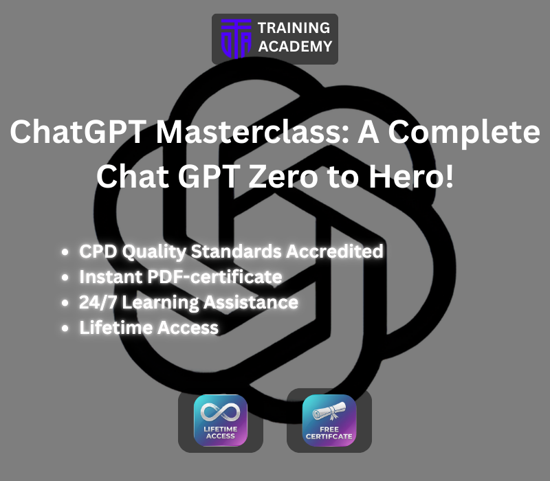 ChatGPT Masterclass: A Complete Chat GPT Zero to Hero! Course Online Training Academy cover art