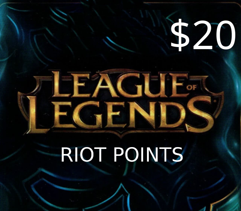 League of Legends 20 USD Prepaid RP Card cover art