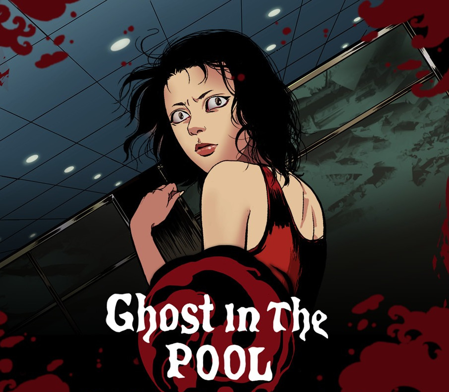 Ghost in the pool cover art