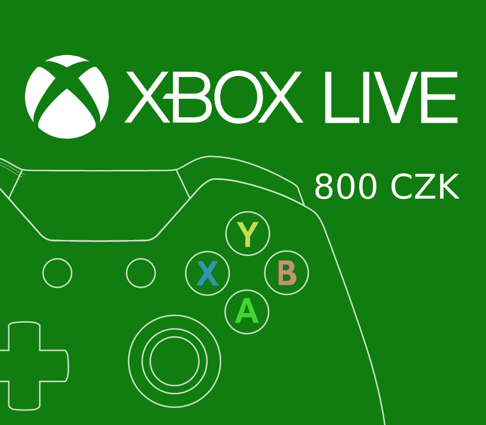 XBOX Live CZK 800 Prepaid Card CZ cover art