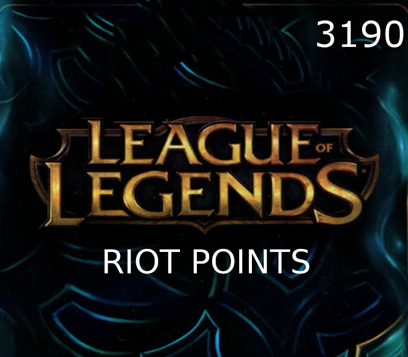 League of Legends 3190 RP Prepaid Card cover art
