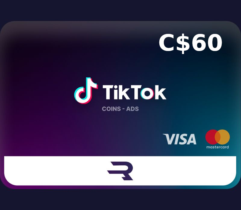 Rewarble TikTok CAD 60 Gift Card cover art
