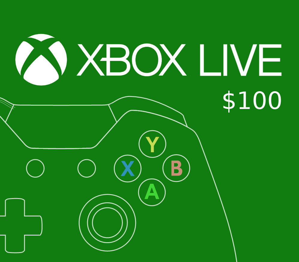 XBOX Live USD 100 Prepaid Card cover art