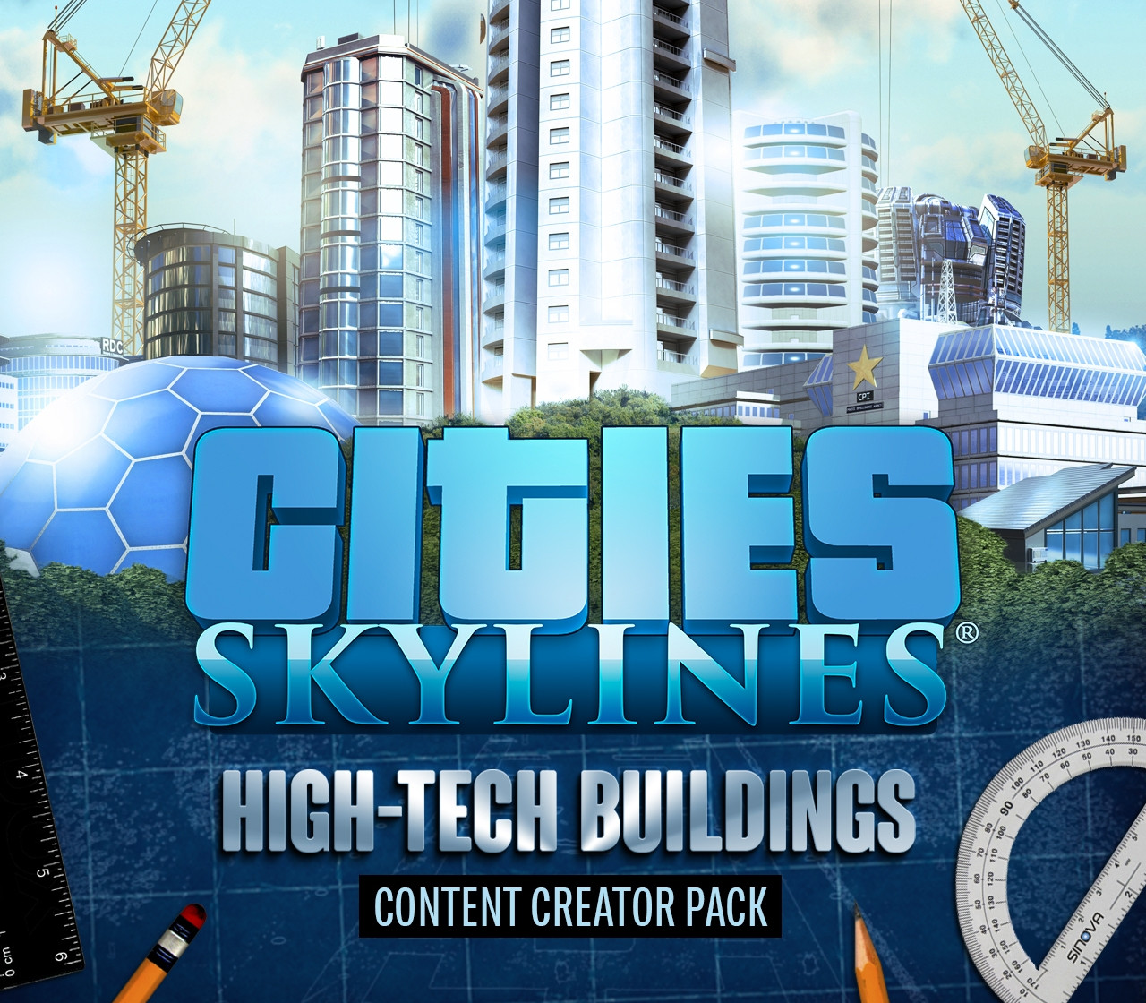 Cities: Skylines - Content Creator Pack: High-Tech Buildings DLC cover art